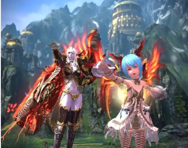 【欧服TERA-魔工师】双推攻（不用大爆手速，不是按越快越好） / 推攻穿王绕背 / 散弹穿王