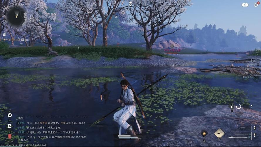 燕云十六声野外水畔场景画面