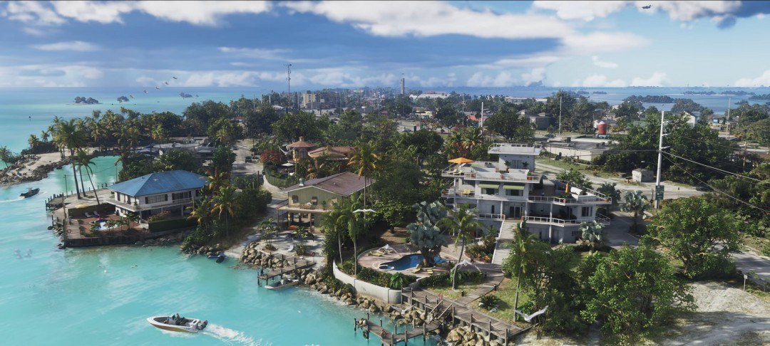 GTA6雷奥奈达州的海岛码头场景