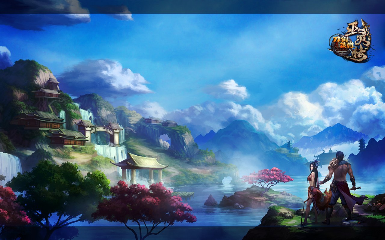 刀剑怀旧重铸版江湖场景原画