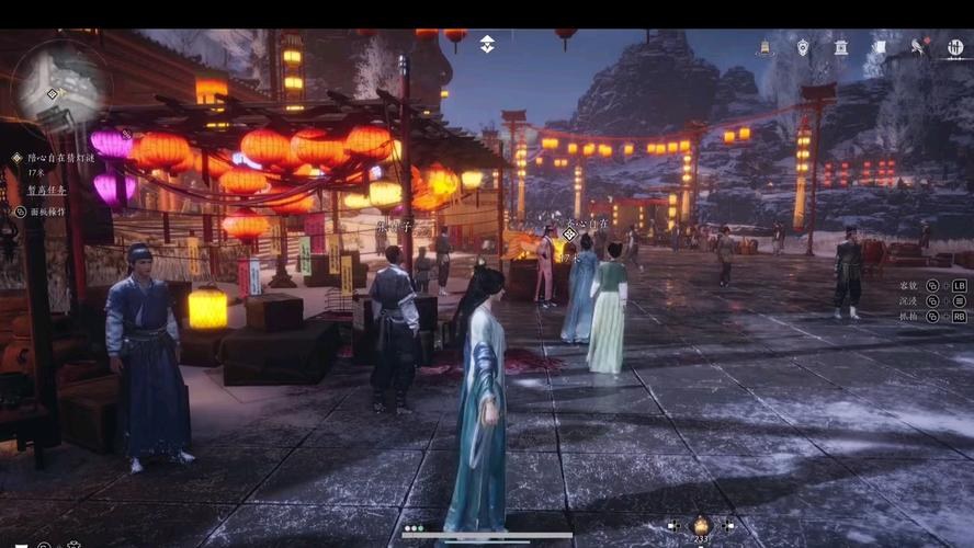燕云十六声城镇夜市场景画面