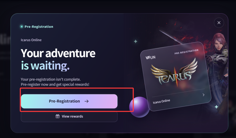 伊卡洛斯Icarus Online全球服CBT测试账号注册方法,游戏官网地址是多少？