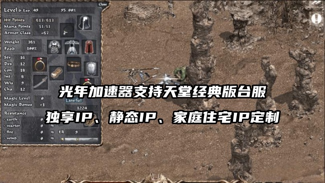 《天堂经典版台服》支持多开定制的独享IP加速器，就选光年加速器